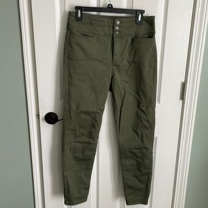 Loft olive green skinny pant